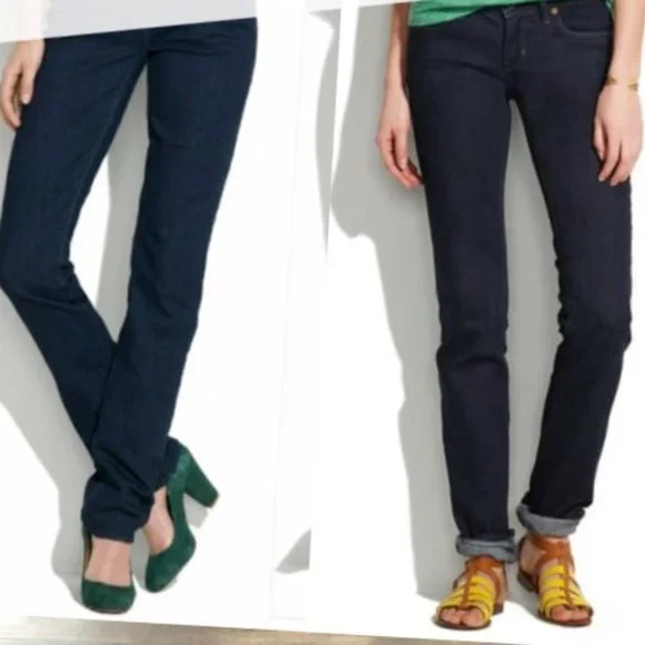 Madewell Women's Rail Straight Dark Wash Jeans 26x32 - Picture 6 of 6